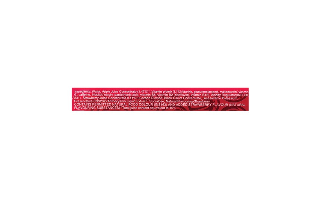 XS Energy Drink Apple Strawberry Juice Blast    Can  250 millilitre